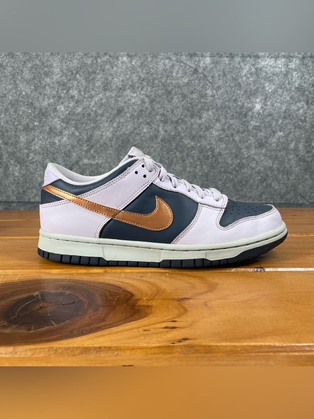 Nike Dunk Low Copper Swoosh 7Y (GS) Womens 8.5 Purple Pastel Coquette DX1663-400 - Picture 6 of 16